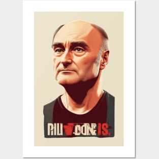 phil collins // vektor art design v5 Posters and Art